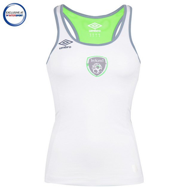 Umbro FAI Wmn Tank Top Wht/Gecko