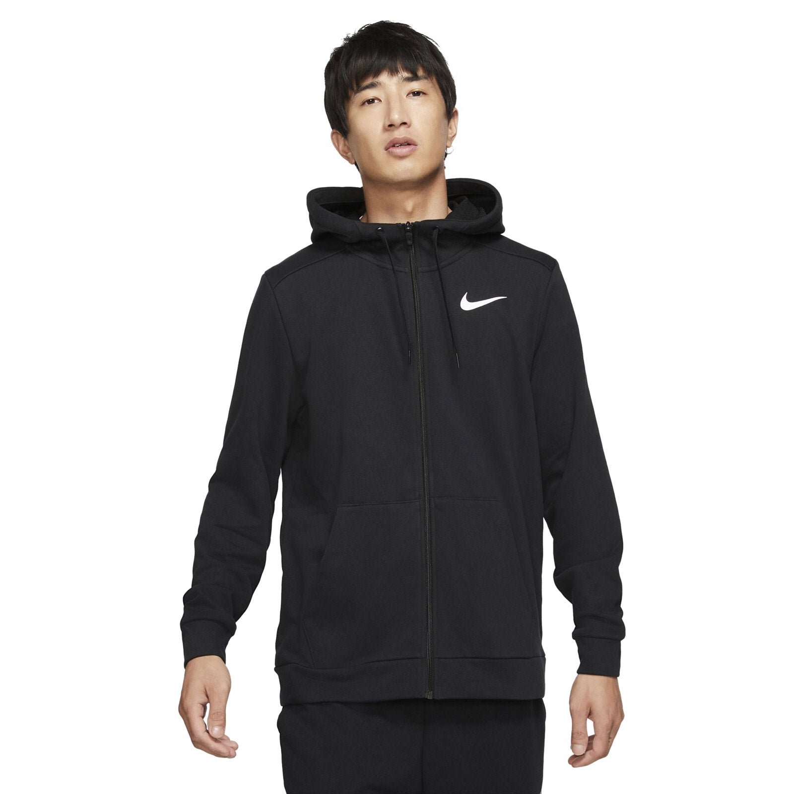 Nike Mens Dri FIT Full Zip Fleece Hoodie Black