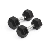 Rival Rubber Hex Dumbbell 7.5kg Pair