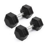 Rival Rubber Hex Dumbbell 12.5kg Pair