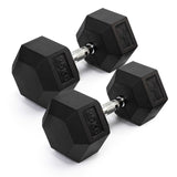 Rival Rubber Hex Dumbbell 25kg Pair