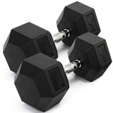 Rival Rubber Hex Dumbbell 40kg Pair