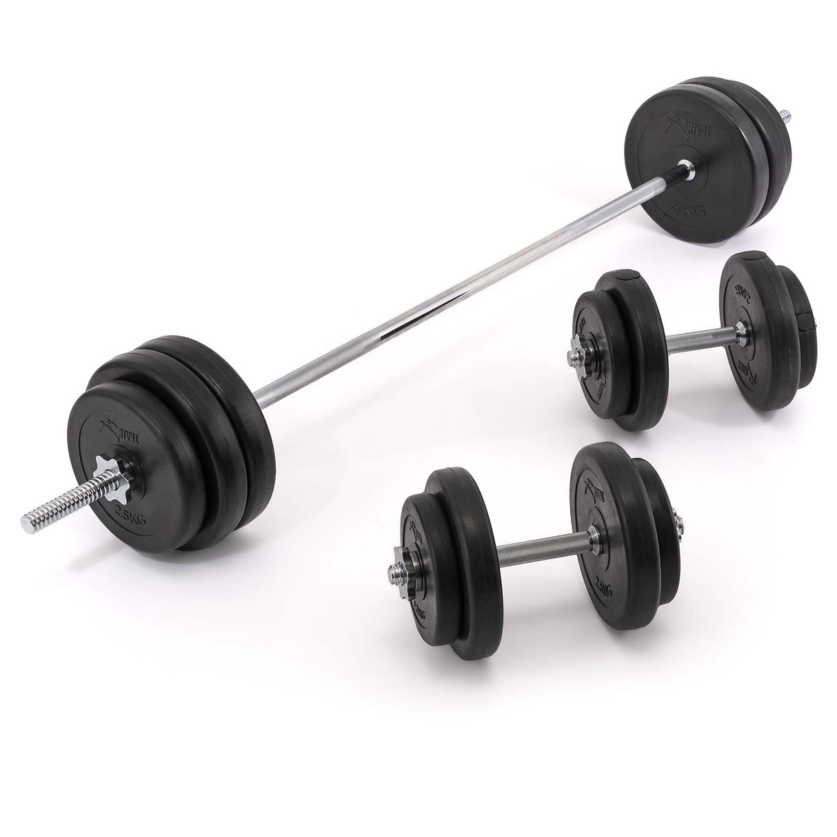 Rival Vinyl Barbell Set - 50kg