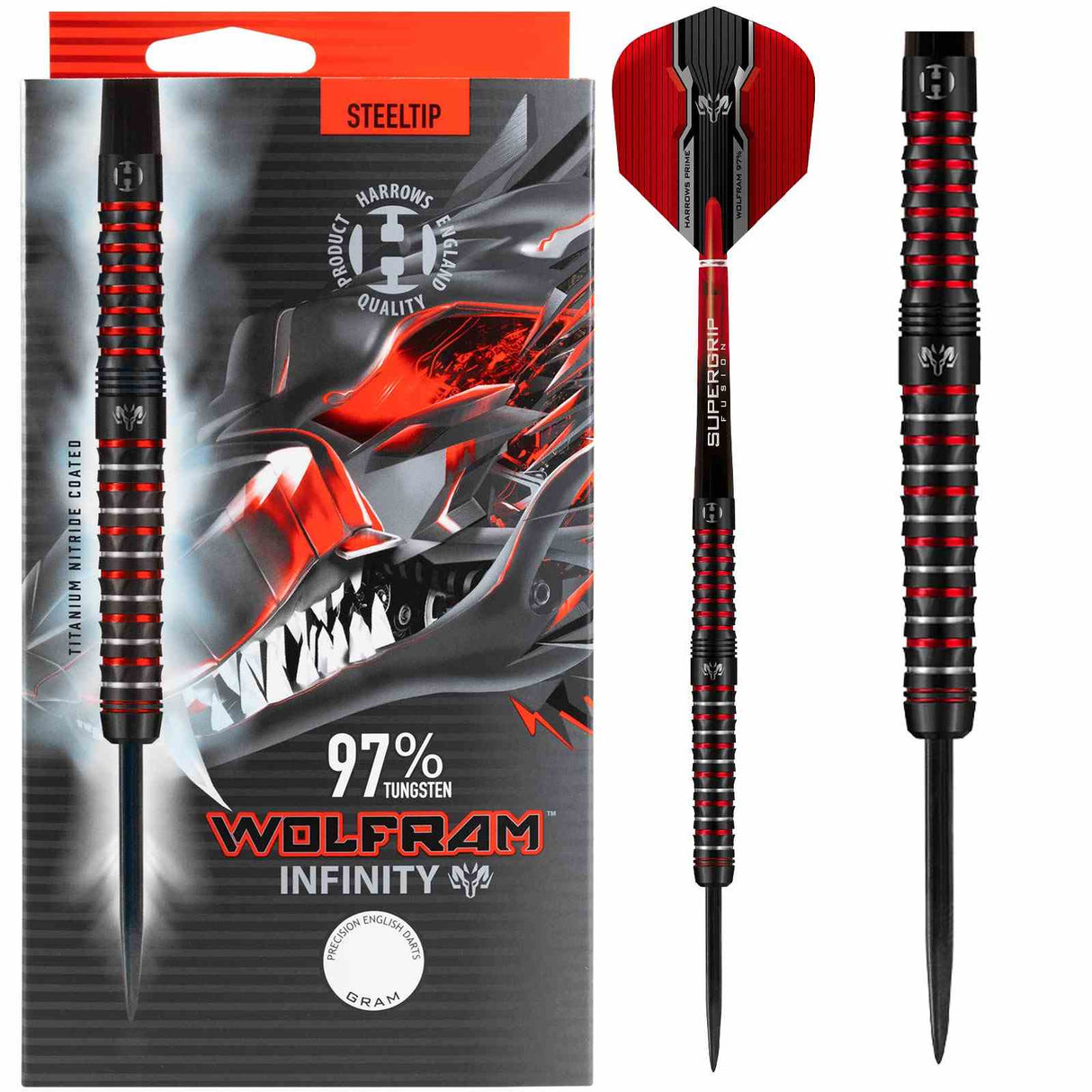 Harrows Wolfram Infinity 97% Tungsten 21g Darts