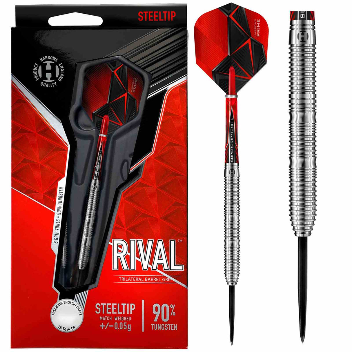 Harrows Rival 90% Tungsten 23g Darts