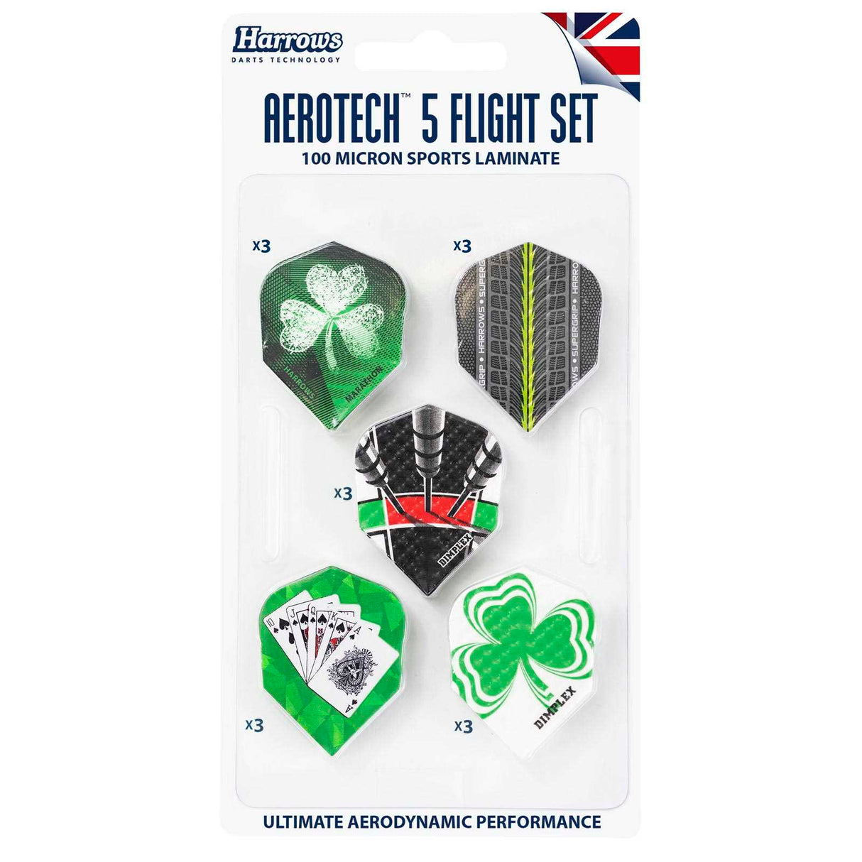 Harrows Ireland Aerotech 5 Dart Flight Sets