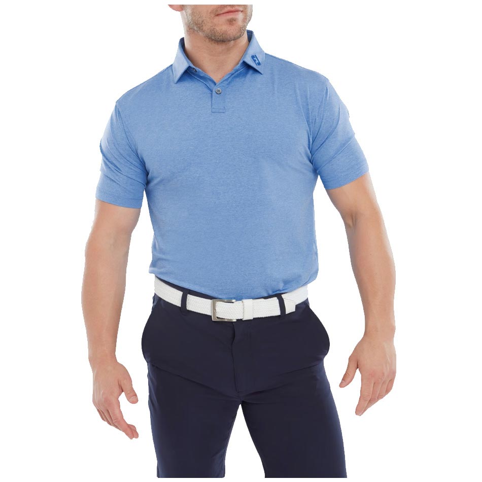 FootJoy Heather Self Collar Mens Golf Performance Shirt