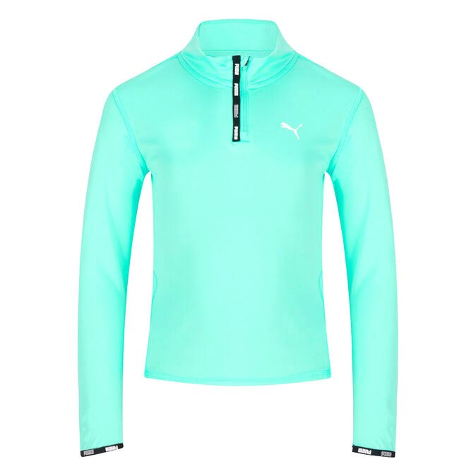 PUMA Girls Fit Half-Zip Top