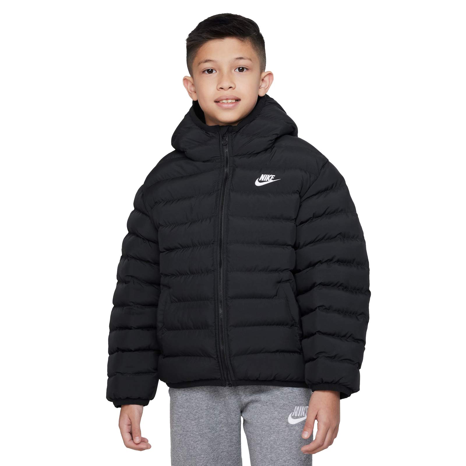 Black nike parka sale