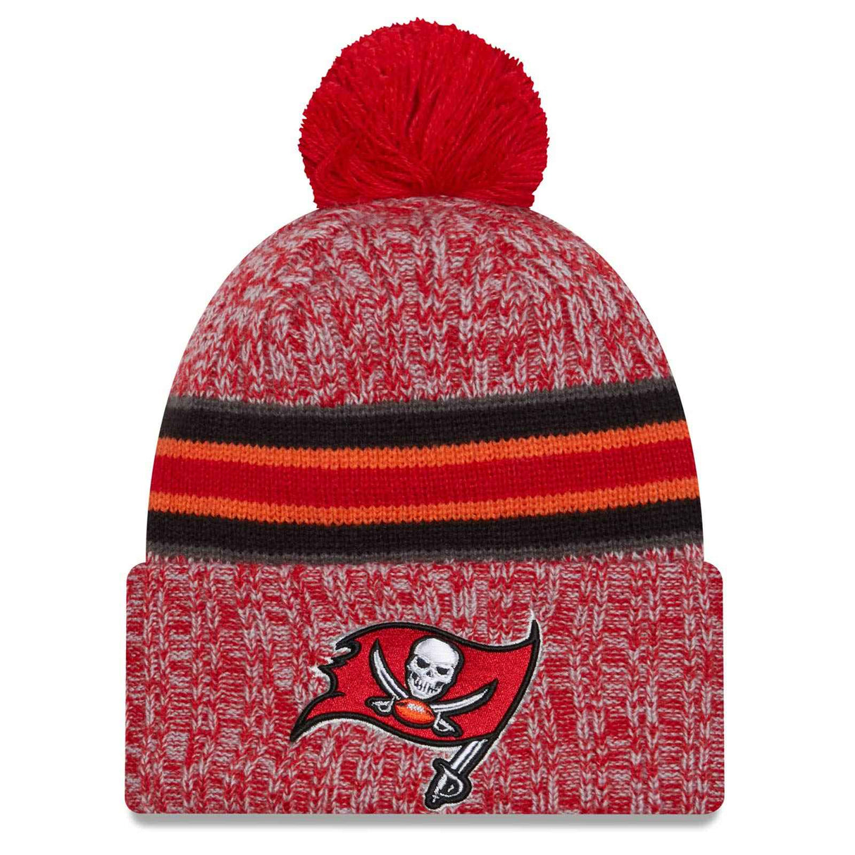 New Era Tampa Bay Buccaneers 2023/24 Sideline Cuffed Bobble Hat