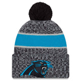 New Era Carolina Panthers 2023/24 Sideline Cuffed Bobble Hat