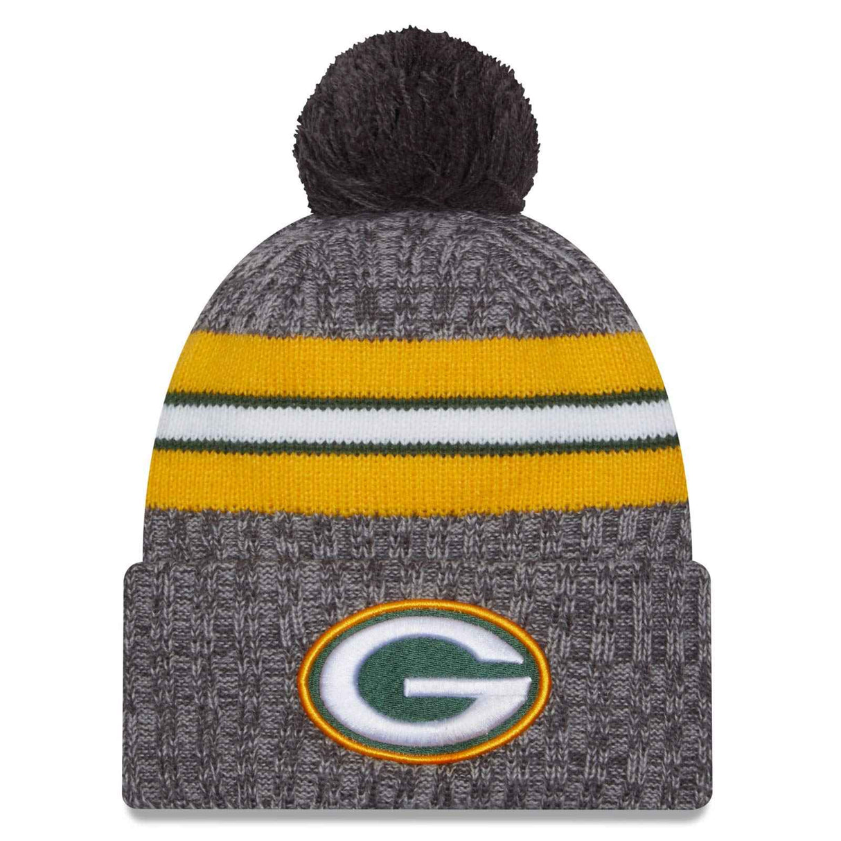 New Era Green Bay Packers 2023/24 Sideline Cuffed Bobble Hat