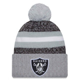 New Era Las Vegas Raiders 2023/24 Sideline Cuffed Bobble Hat