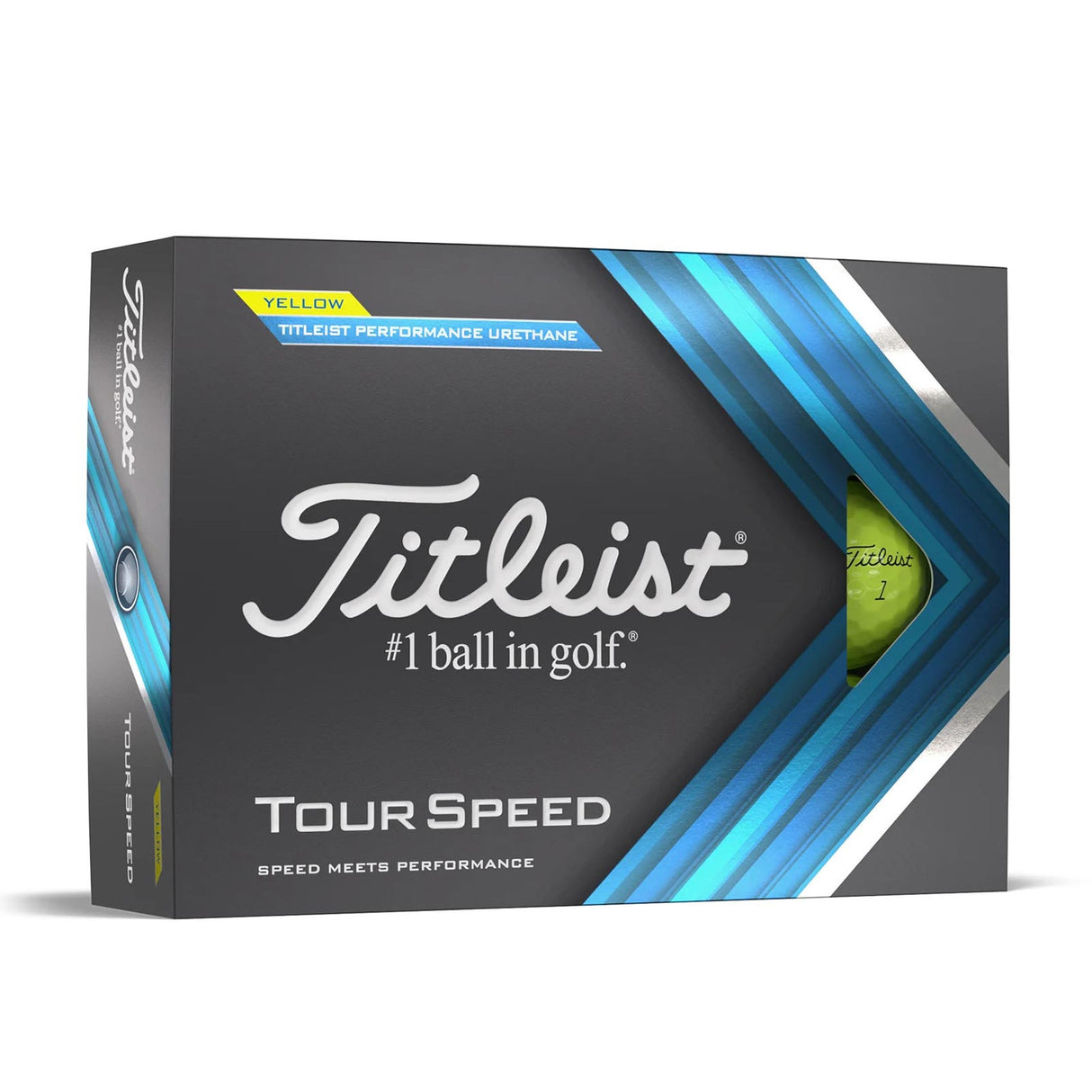 Titleist Tour Speed Dozen Golf Balls - Yellow