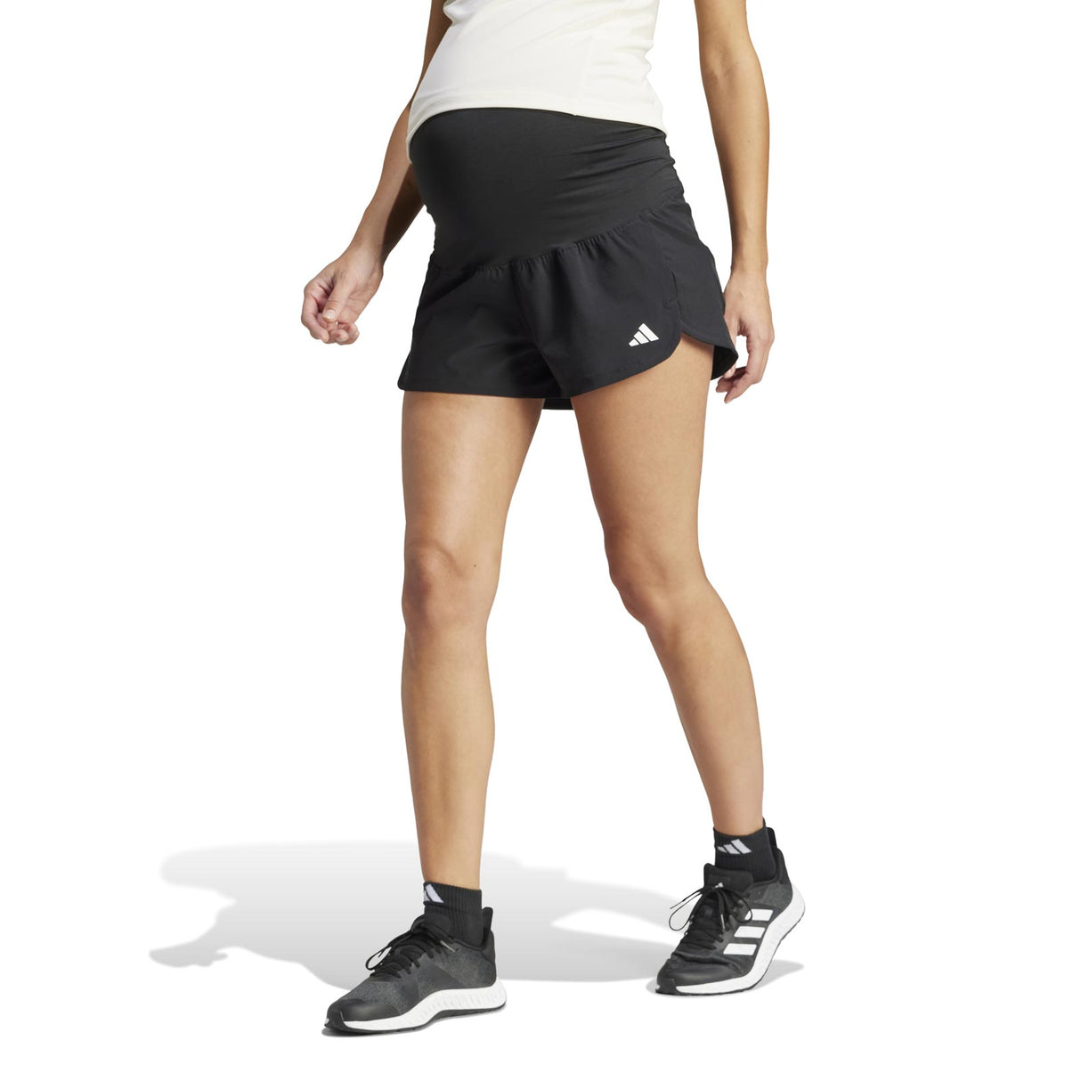 adidas Pacer Woven Stretch Training Womens Maternity Shorts