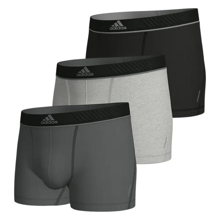 adidas Active Micro Flex Eco Mens Trunks 3 Pack