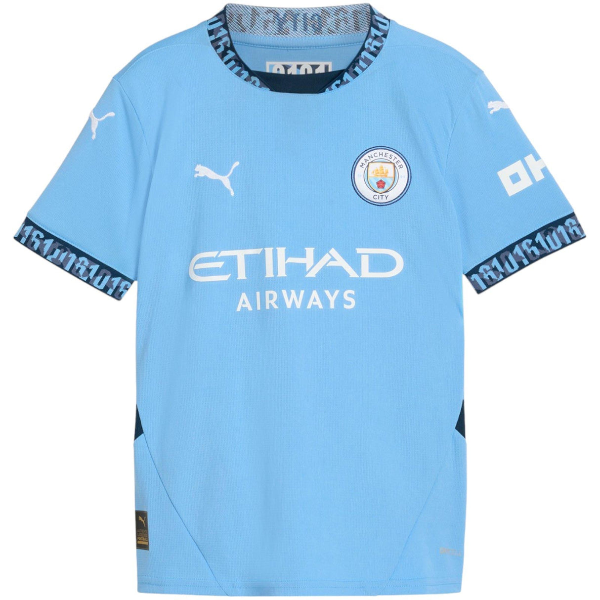 Puma Manchester City Football Club 2024/25 Short Sleeved Kids Home Jersey