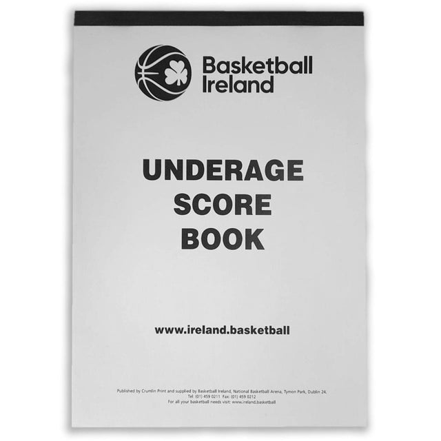 Basketball Ireland Underage Score Pad