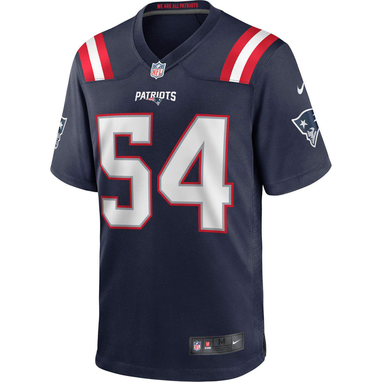 Nike NFL Patriots Bruschi 54 Home Game Jersey