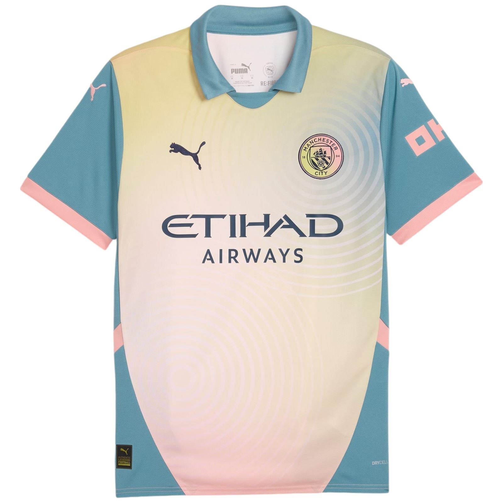 Puma Manchester City Football Club 2024 25 Short Sleeved Fourth Jersey