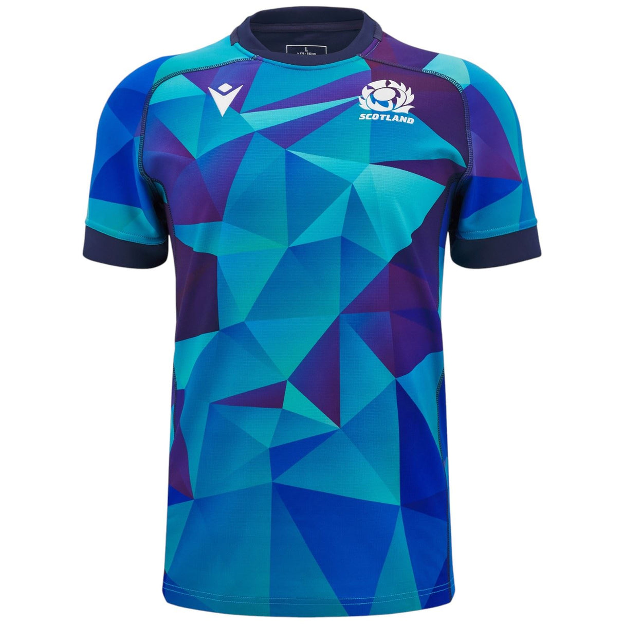 Macron Scotland Rugby 2024/25 Mens Short Sleeved Training Jersey