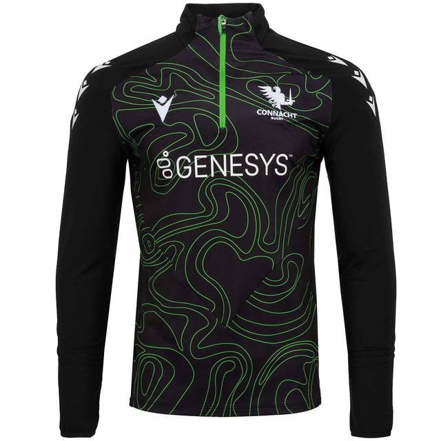 Macron Connacht Rugby 2024/25 Warm Up Quarter Zip Top