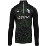 Macron Connacht Rugby 2024/25 Kids Warm Up Quarter Zip Top