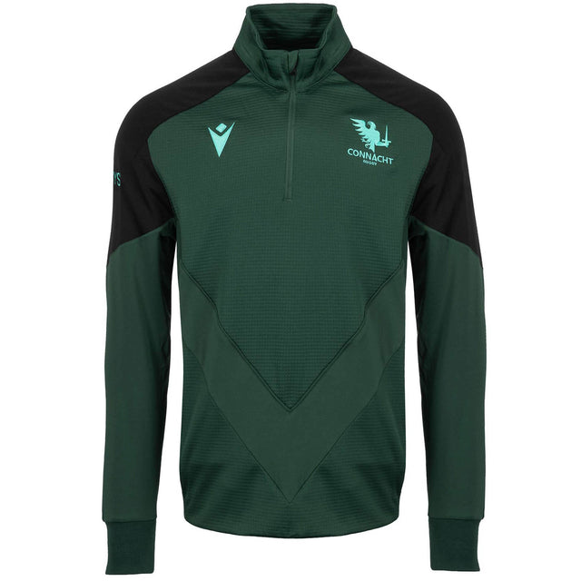 Macron Connacht Rugby 2024/25 Kids Quarter Zip Travel Top