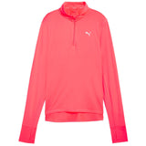 Puma Run Favorite 1/4 Zip Womens Long Sleeved Running Top