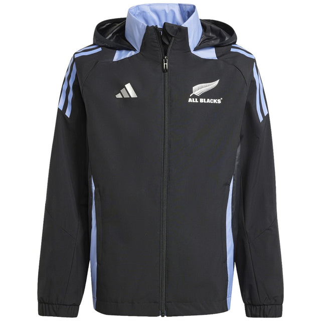 adidas All Blacks All Weather Kids Zip-Up Hooded Jacket