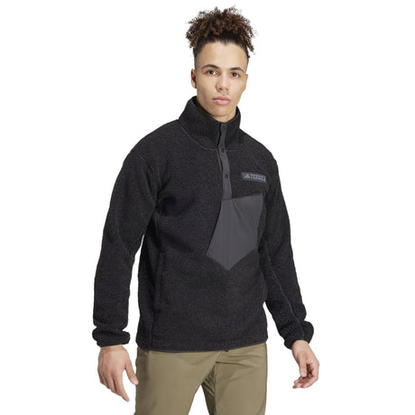 adidas Terrex Xploric High Pile Fleece Mens Pullover Jacket 