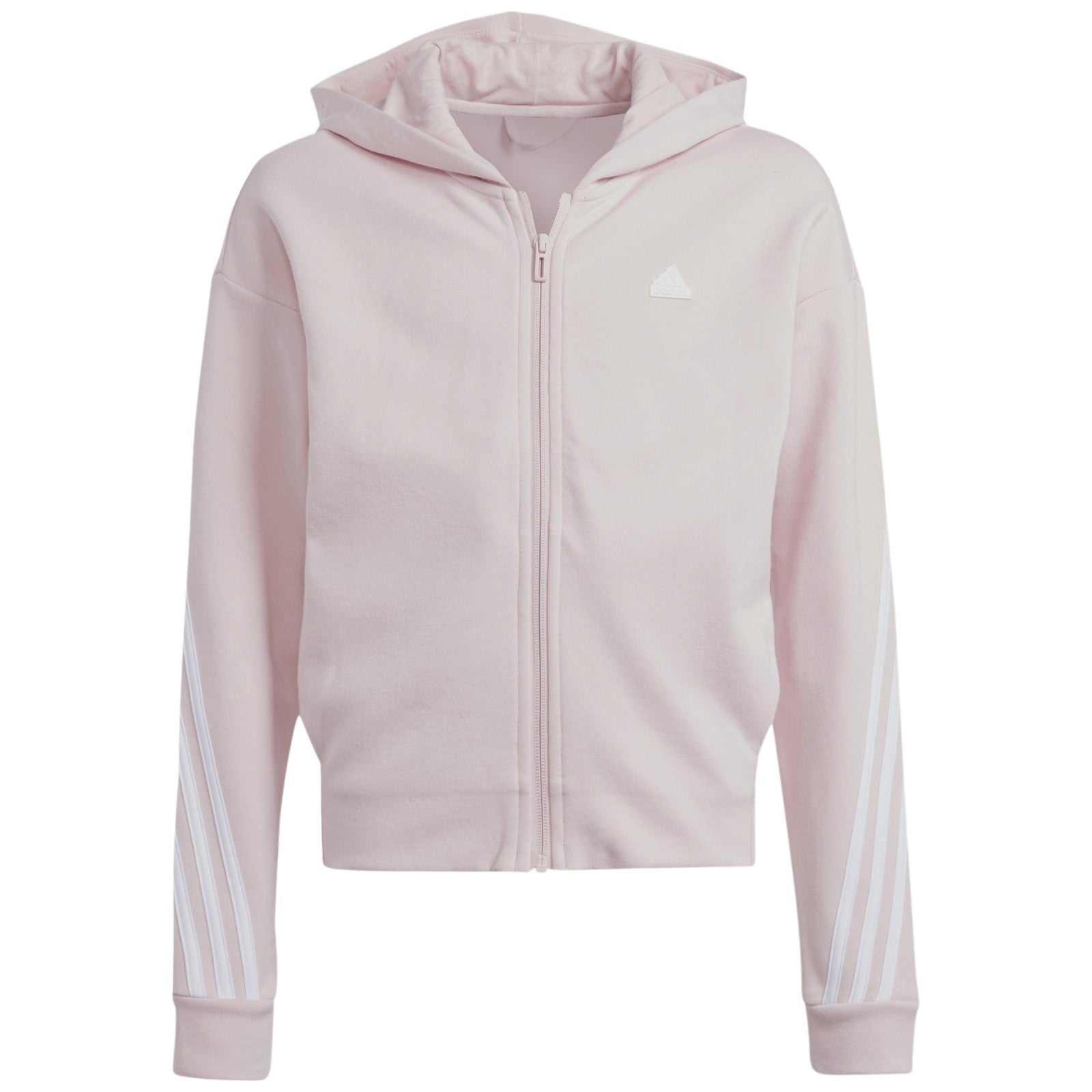 adidas Future Icons 3 Stripes Girls Full Zip Hoodie