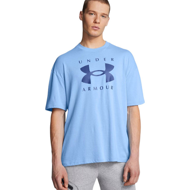 Under Armour Heavyweight Oversized Branded Mens Short Sleeve T-Shirt