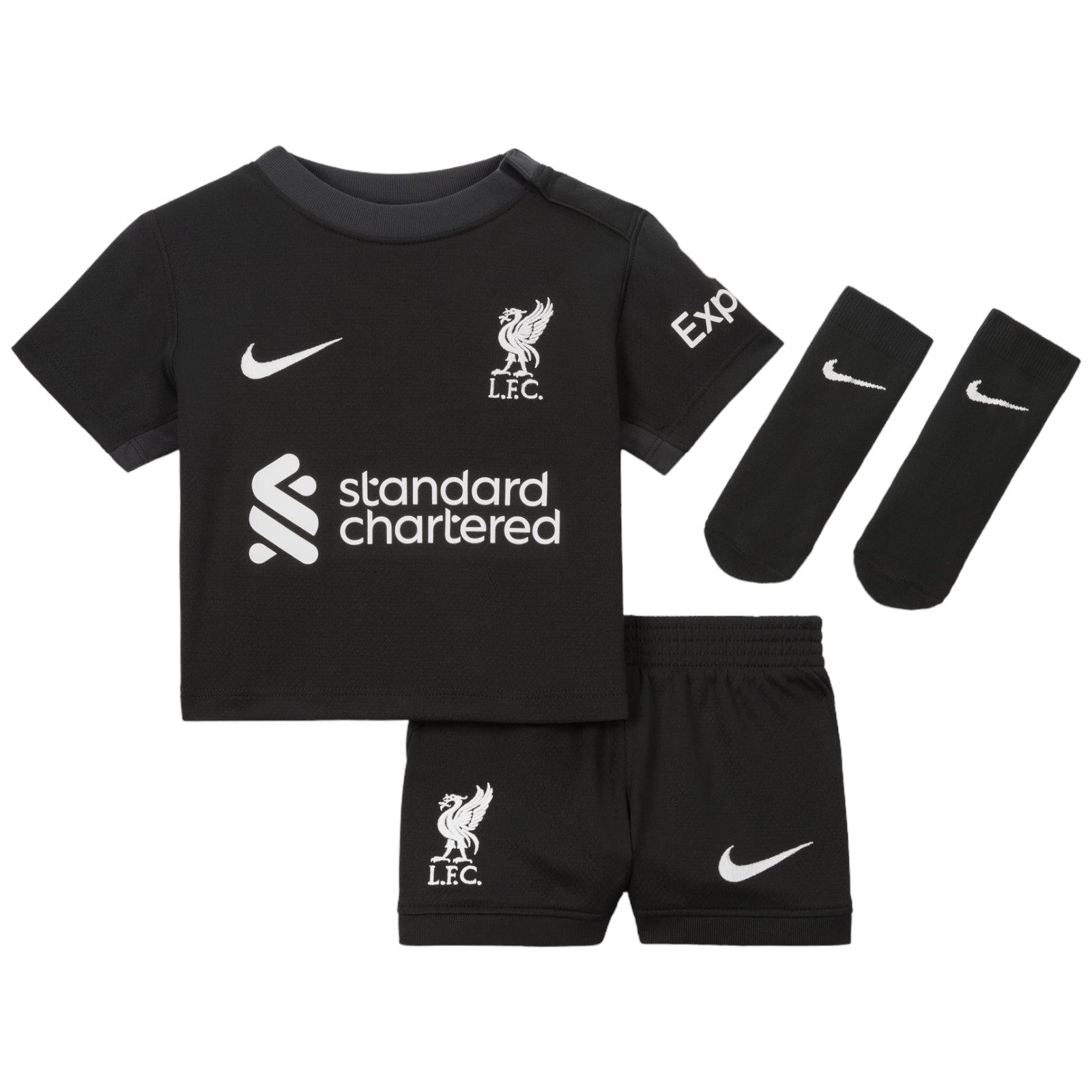 Nike Liverpool FC 2024 25 Stadium Away Infant 3 Piece Kit