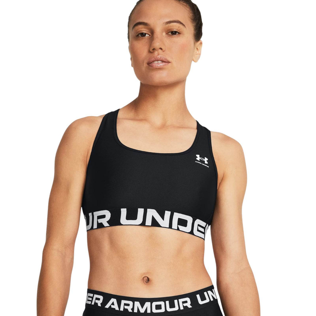 Under Armour HeatGear  Armour Mid Branded Womens Sports Bra