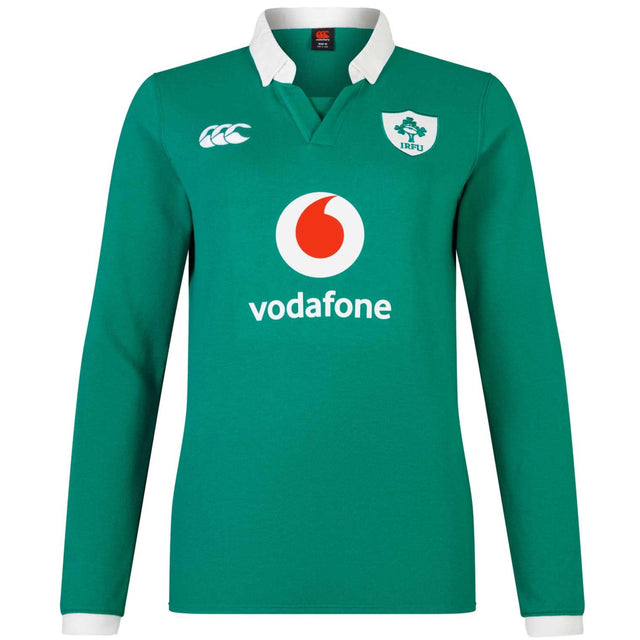 Canterbury IRFU Rugby Ireland 2024/25 Womens Long Sleeved Home Classic Jersey