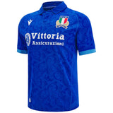 Macron Italy 2024/25 Kids Short Sleeved Home Replica Rugby Jersey