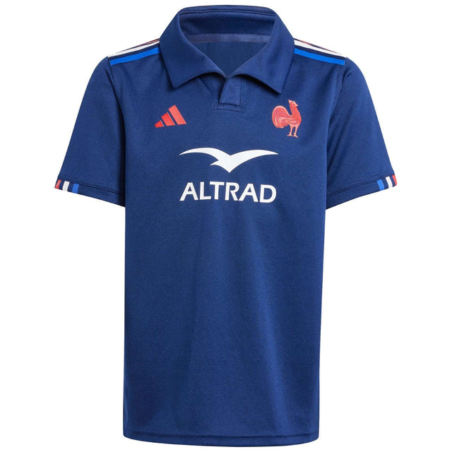 adidas France 2024/25 Kids Short Sleeved Rugby Home Jersey