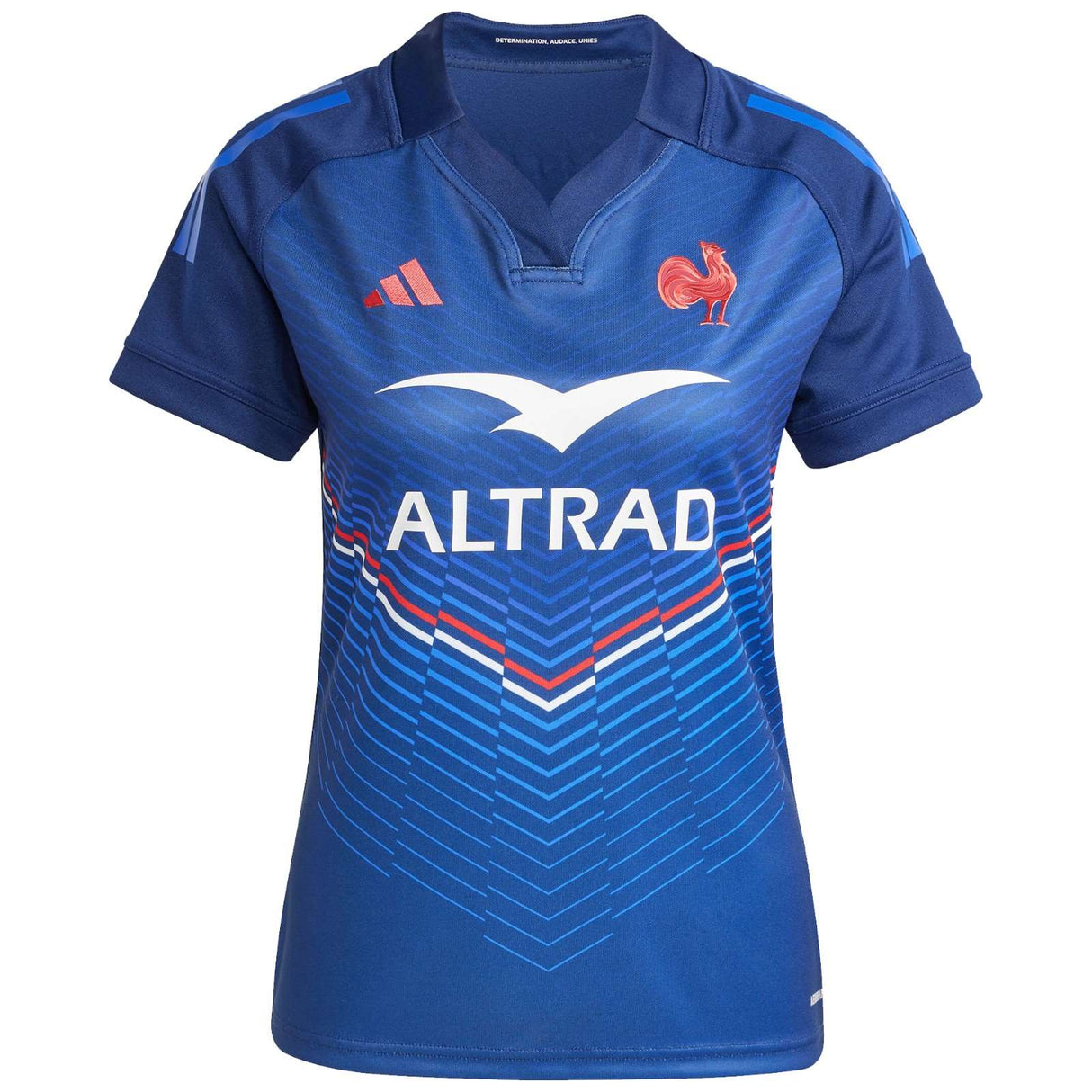 adidas France 2024/25 Short Sleeved Sevens Home Rugby Jersey