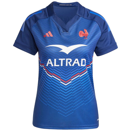 adidas France 2024/25 Short Sleeved Sevens Home Rugby Jersey