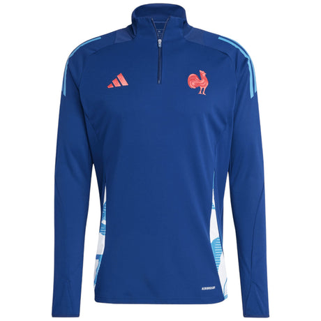 adidas France 2024/25 Long Sleeved 1/4 Zip Training Top