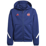 adidas France 2024/25 Kids Rugby Full-Zip Travel Hoodie