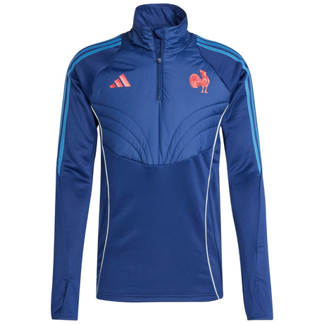 adidas France 2024/25 Long Sleeved 1/4 Zip Training Top