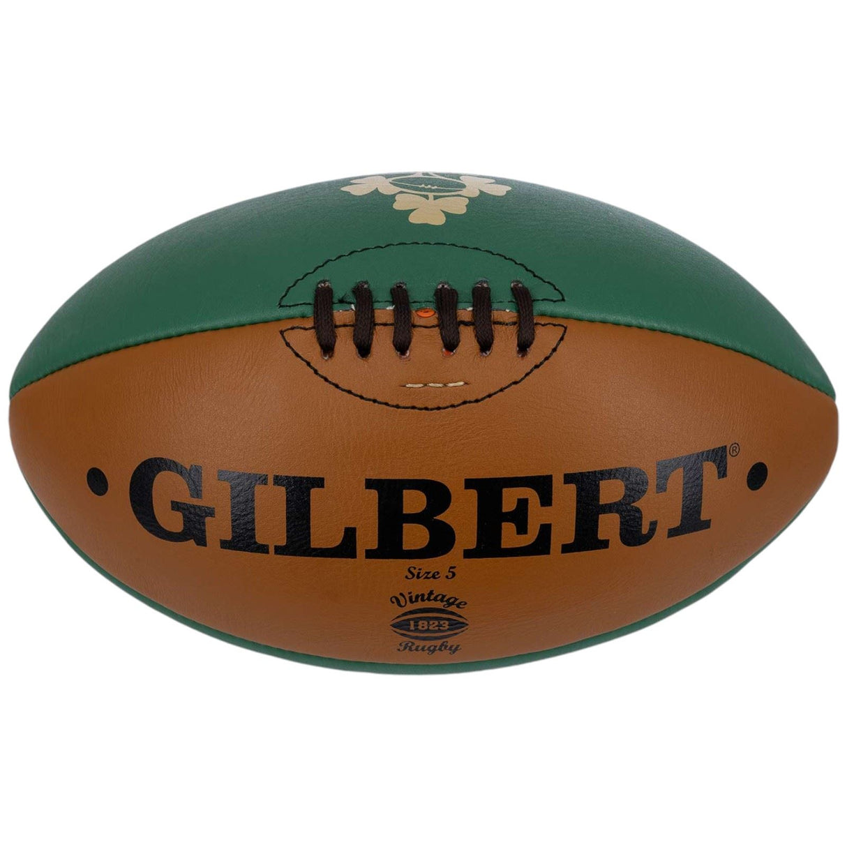 Gilbert IRFU Ireland Vintge Rugby 150th Leather Ball - Size 5