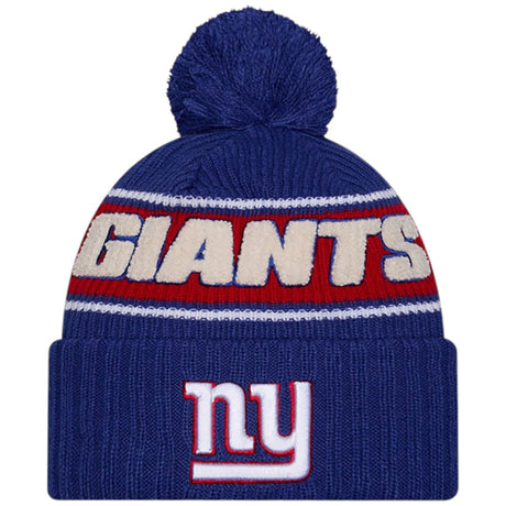 New Era Giants NFL Sideline 2024 Bobble Beanie Hat