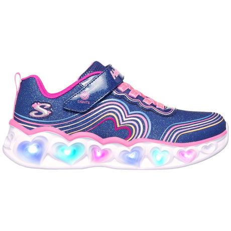 Skechers Retro Heart Lights Girls Shoe