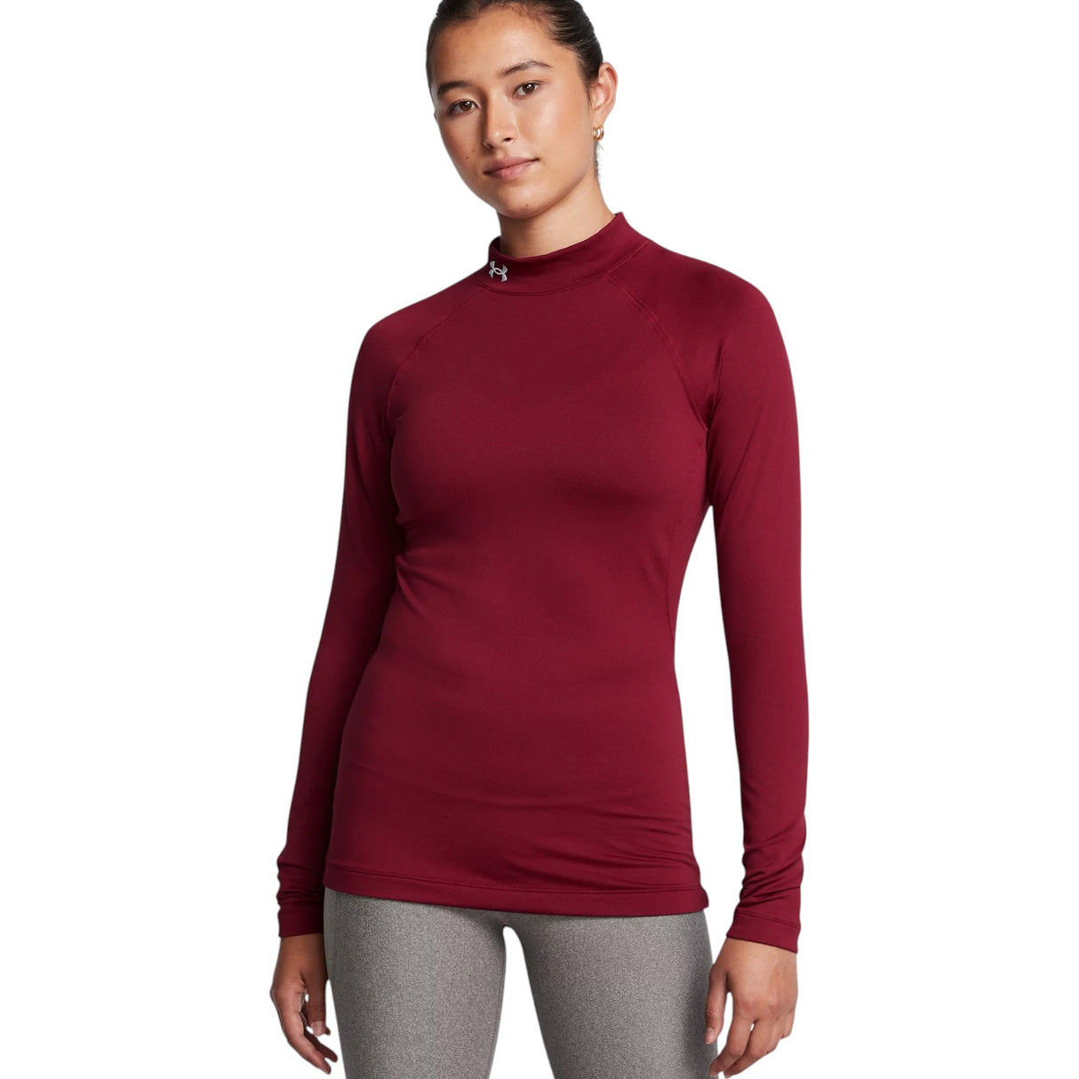 Under Armour ColdGear Authentics Womens Mockneck Baselayer Top