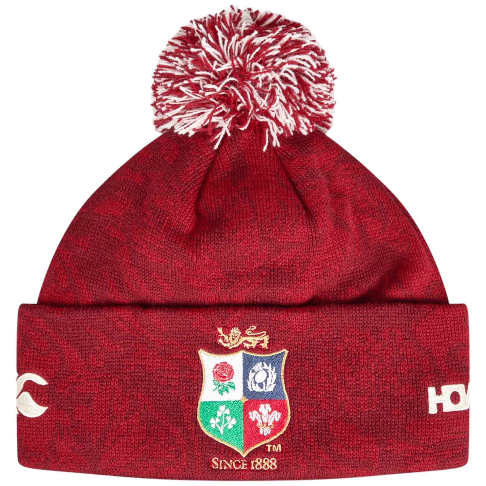 Canterbury British Irish Lions Rugby 2024 25 Fleece Lined Bobble Hat