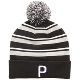 Puma WRMLBL Striped Pom Beanie Hat