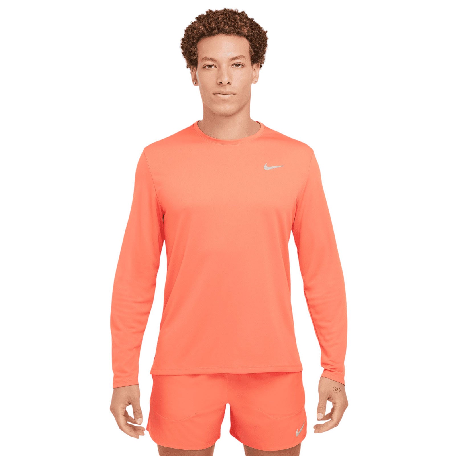 Nike Miler Dri FIT UV Long Sleeve Running Top